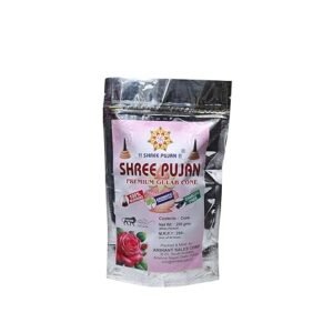 Shree Pujan Premium Gulab Cone - Best Dhoop Batti for Pooja in Delhi with Organic Rose Fragrance