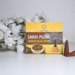 Shree Pujan Premium Guggal Dhoop, organic dhoop batti in Delhi, offering a rich and aromatic fragrance for spiritual use.