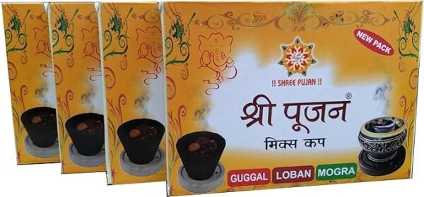 Mixed Cup Dhoop Batti in Guggal, Loban, and Mogra variants.